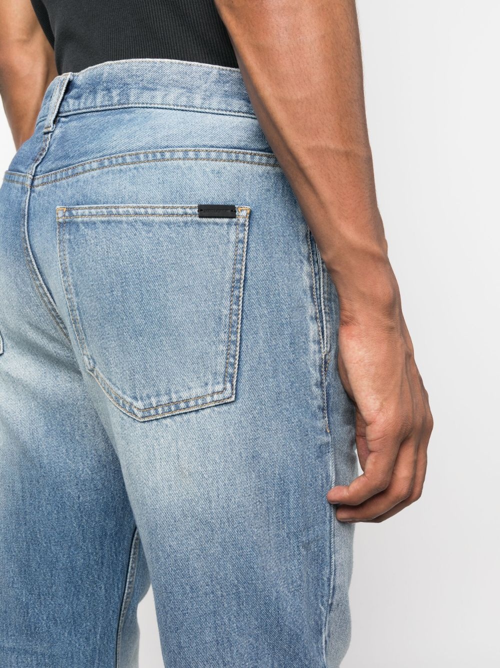 mid-rise straight-leg jeans - 5