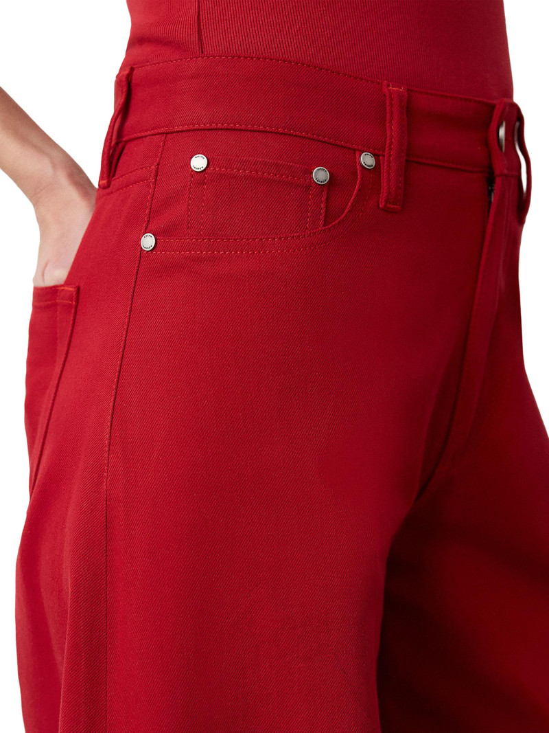 Women's Collen Wide-Leg Jeans - Bright Red 6