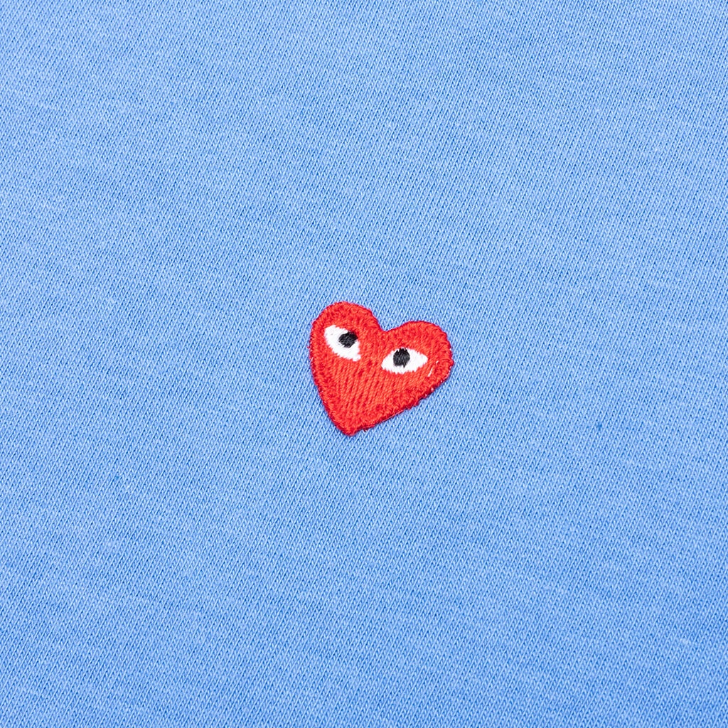 WOMEN'S SMALL HEART T-SHIRT - BLUE - 3