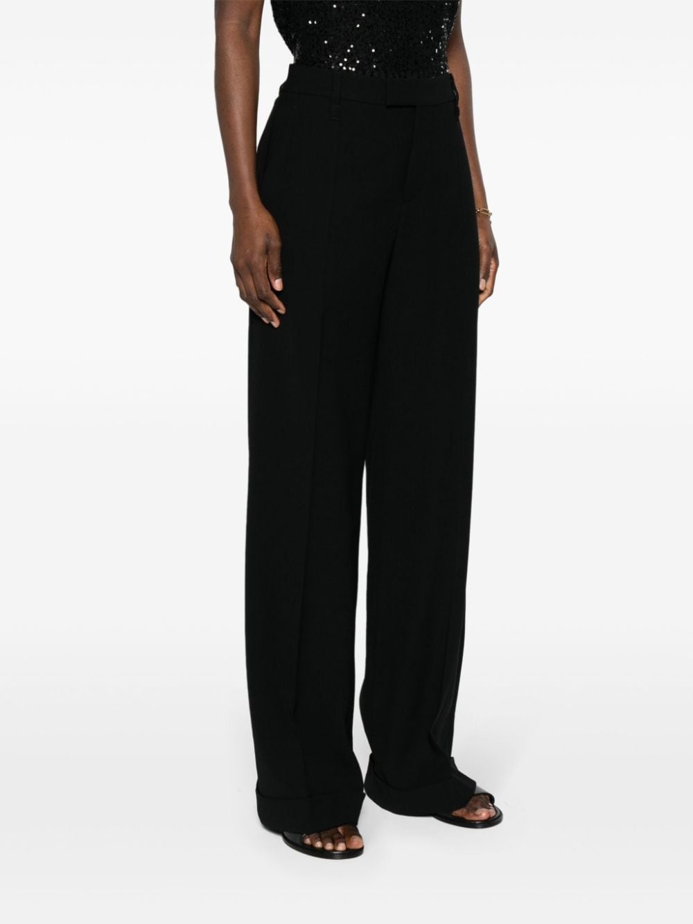 straight-leg tailored trousers - 3