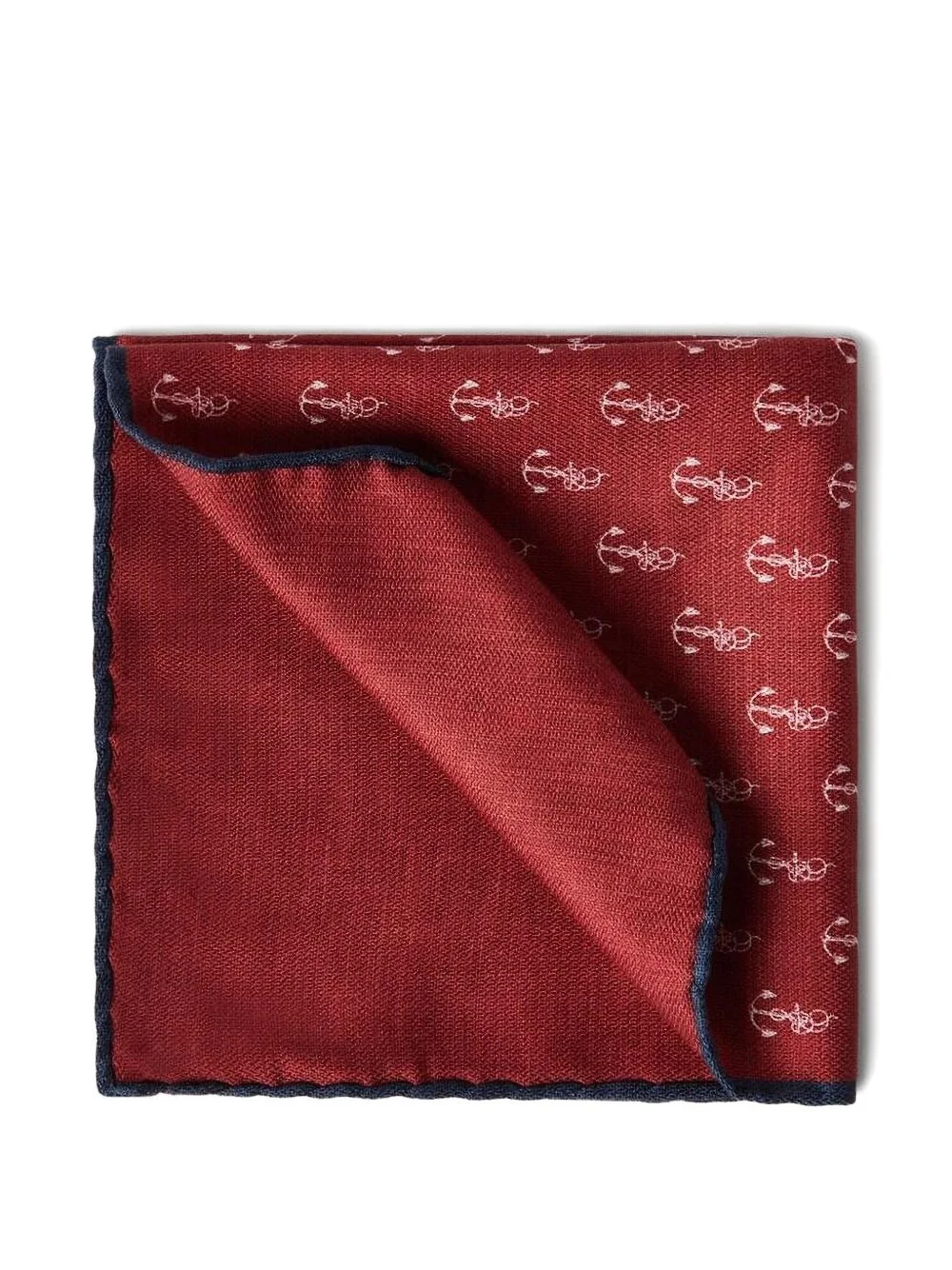 anchor-print handkerchief - 1