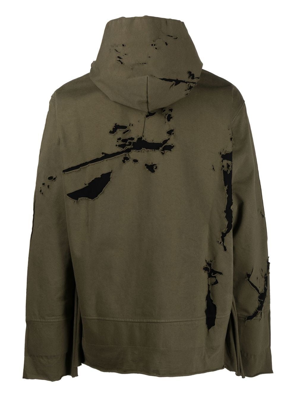 paint-splatter cotton hoodie - 2