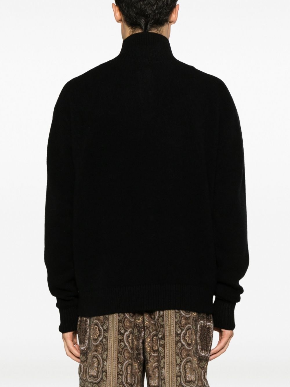 half-zip cashmere jumper - 4