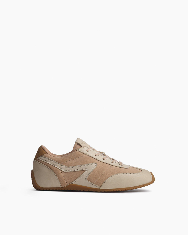 Ultra Slim Retro Runner Sneakers Suede & Leather 1