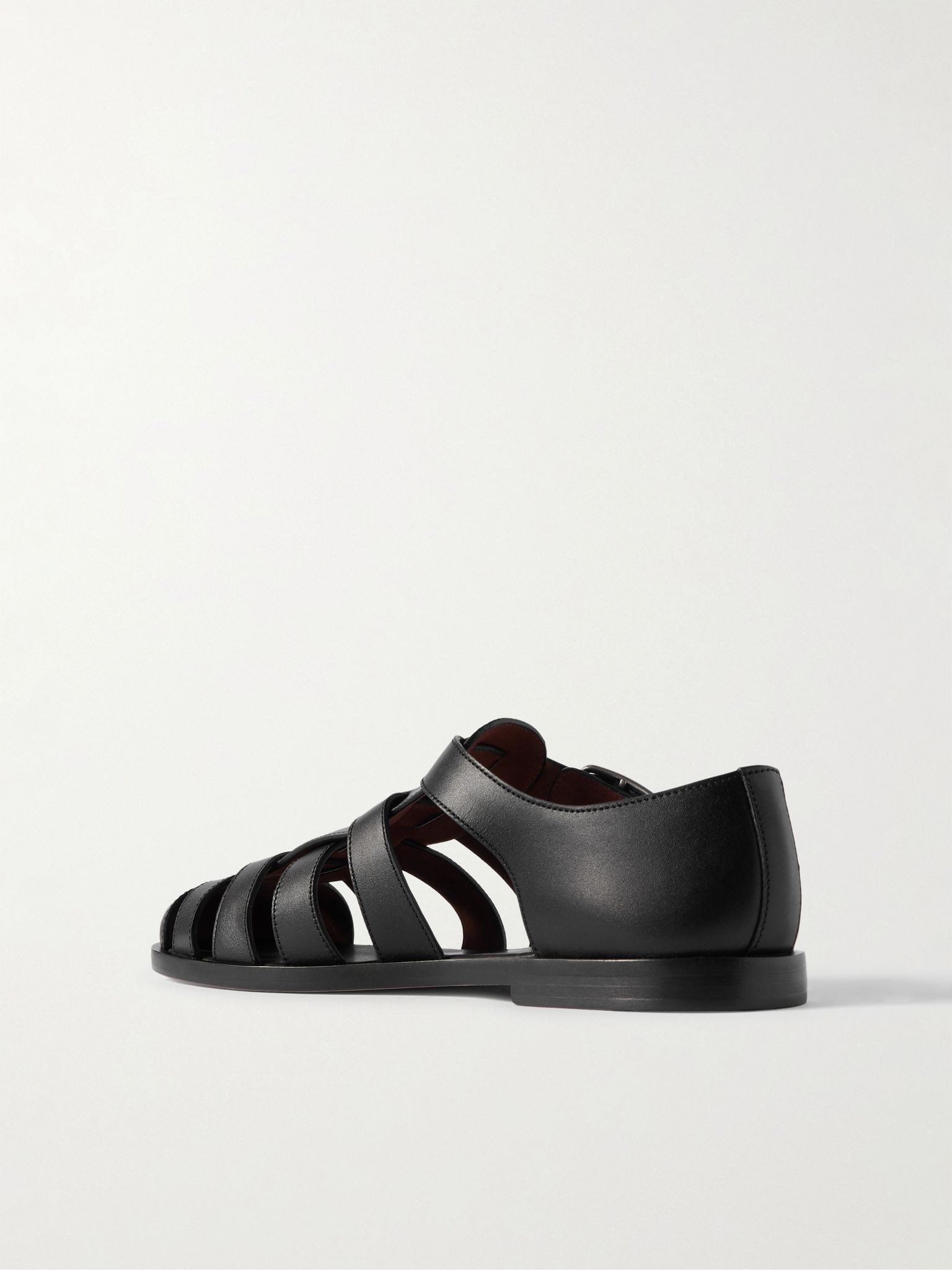 Maxime Walk Leather Sandals Black - 4
