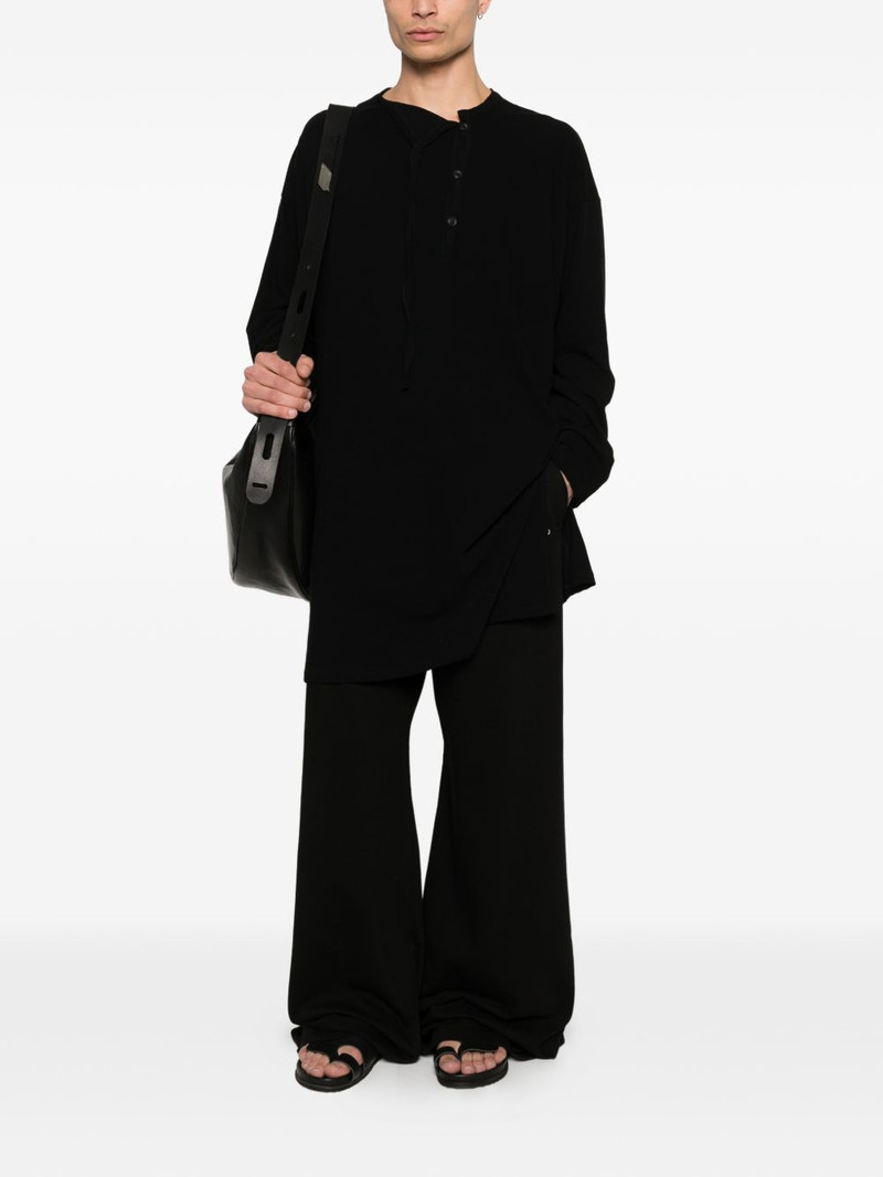 Yohji Yamamoto half-button long-sleeved T-shirt outlook