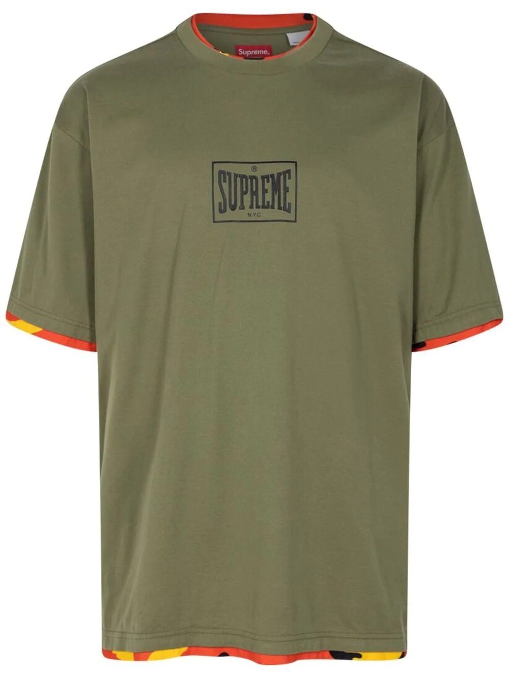 layered short-sleeve T-shirt - 1