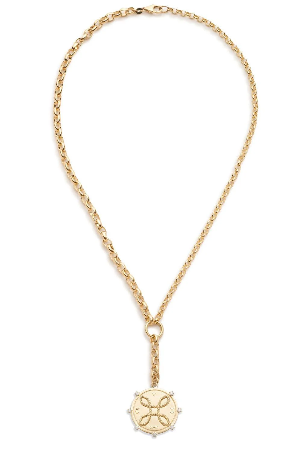 Love - Heavy Mixed Belcher Extension Chain Necklace - 1