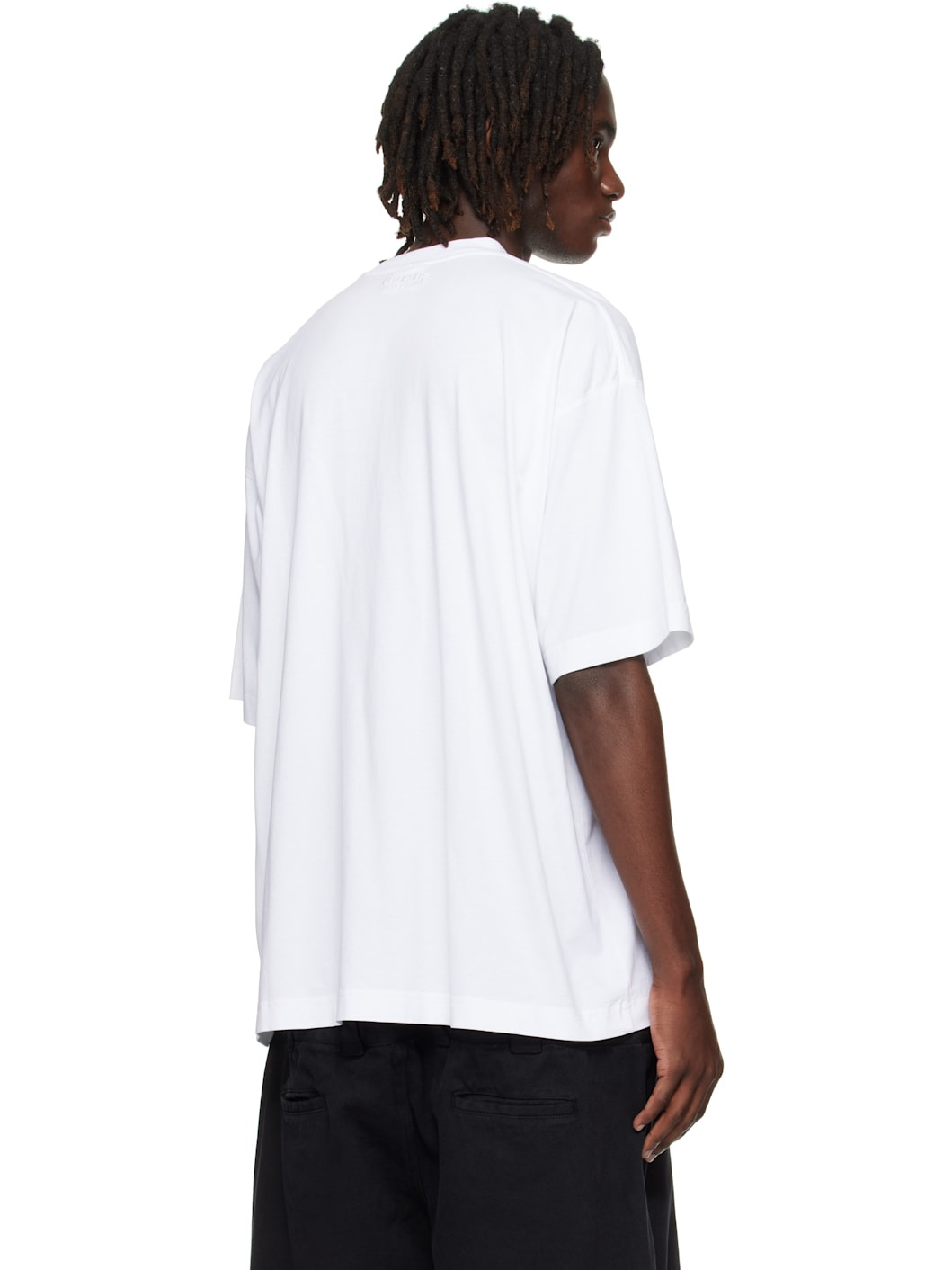 White 'Be Yourself' Oversized T-shirt - 3