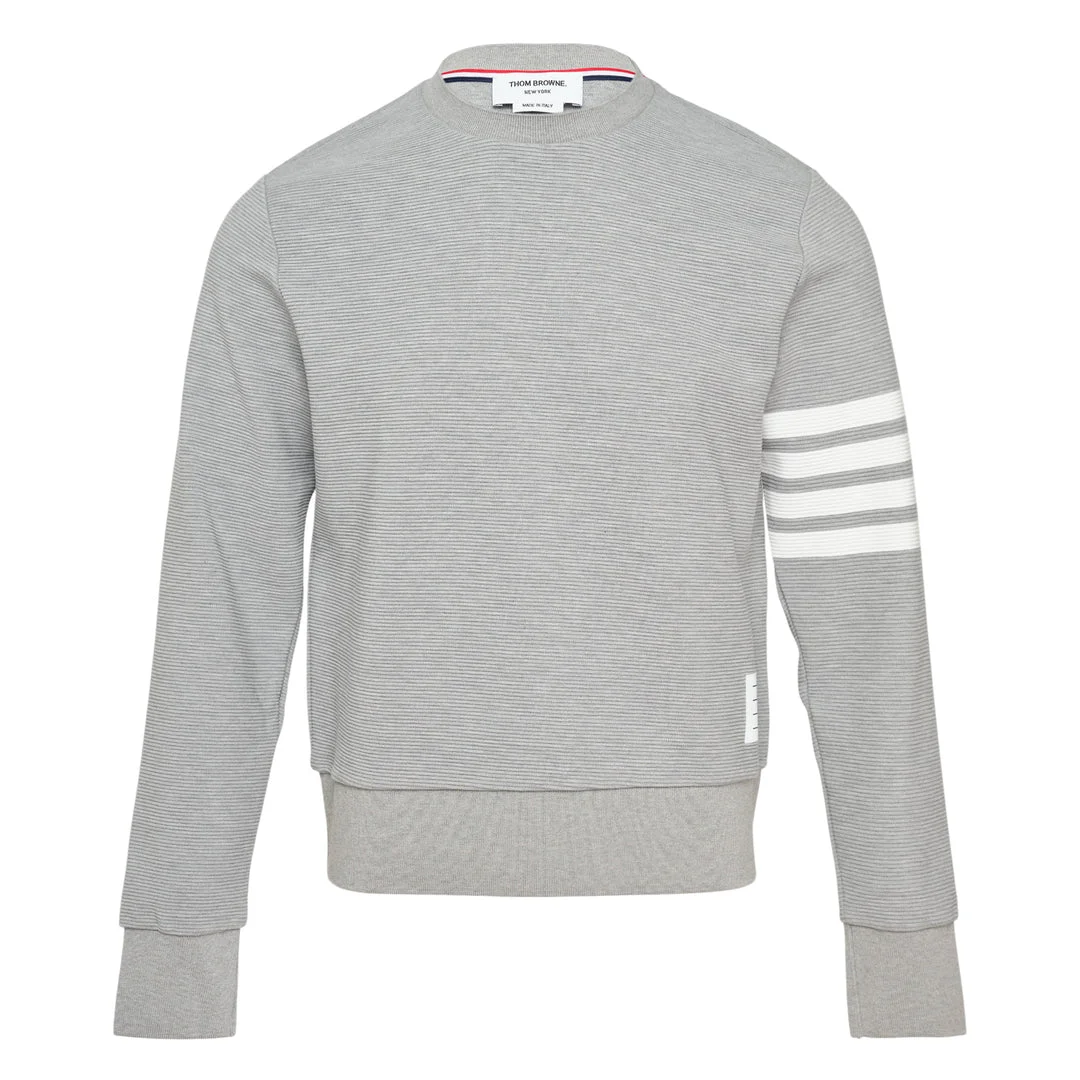 4-Bar Cotton Pullover Sweatshirt - 1