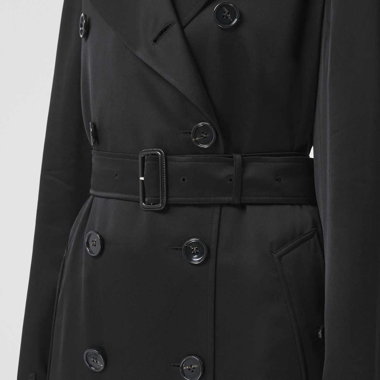 Silk-lined Long Trench Coat - 5