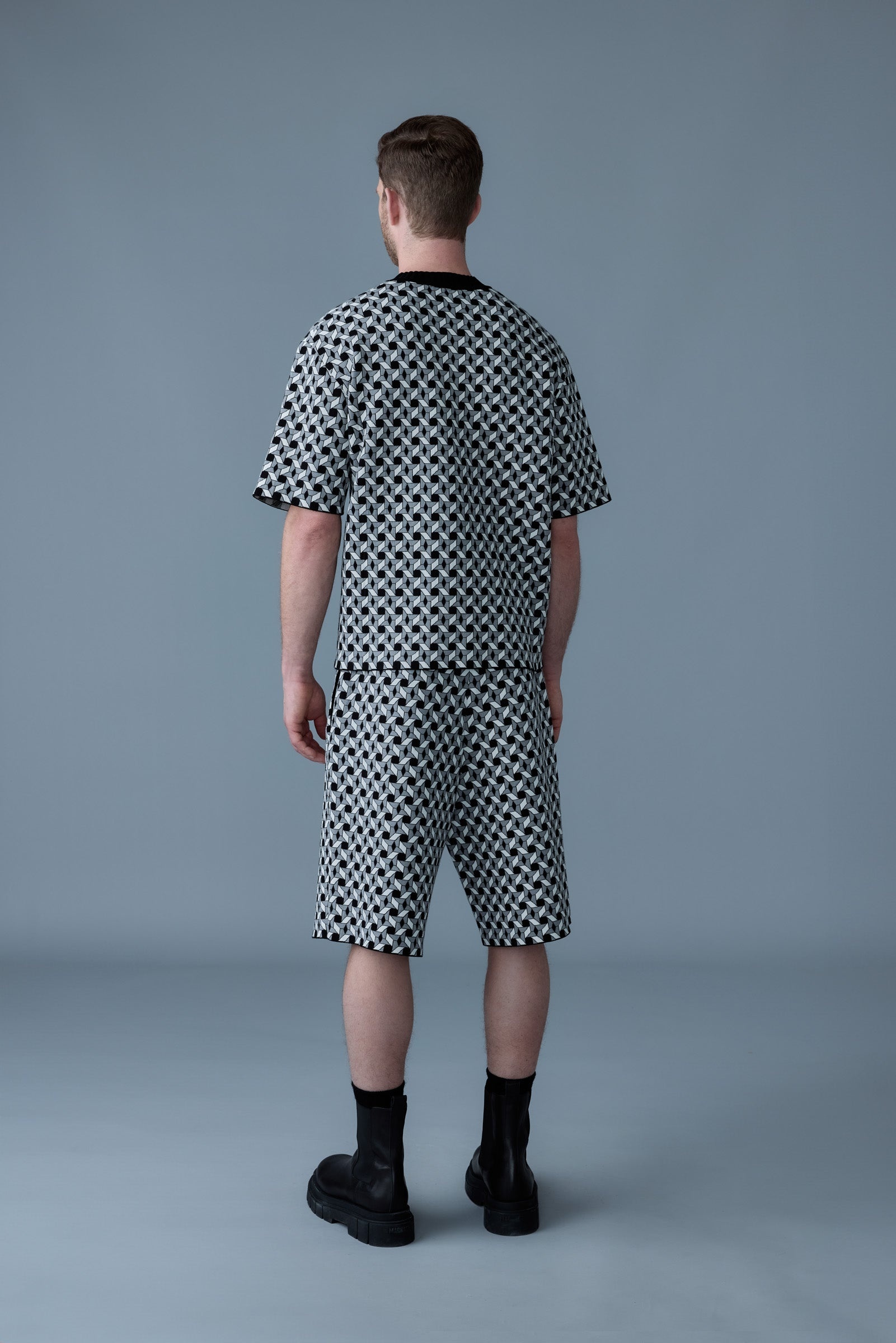 ABRAM-GEO Geometrical jacquard knit top - 4
