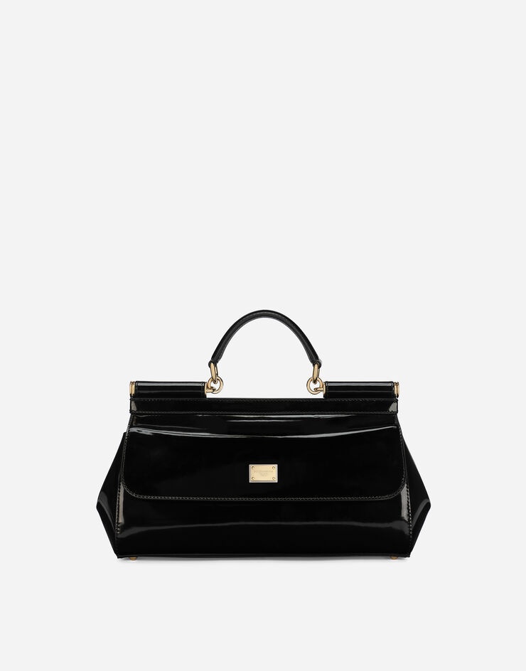 Medium Sicily bag in polished calfskin - 1