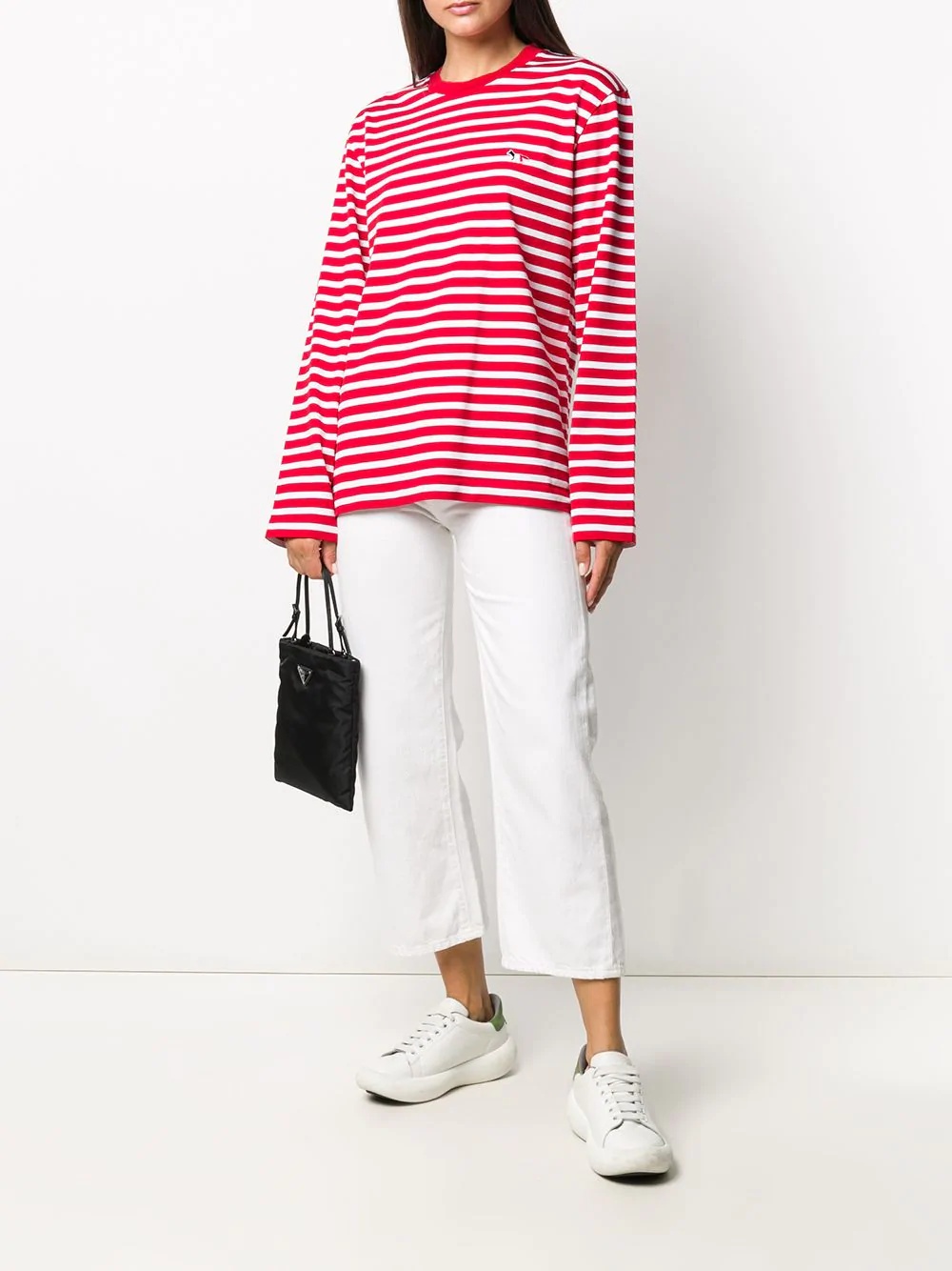 horizontal stripe sweatshirt - 3