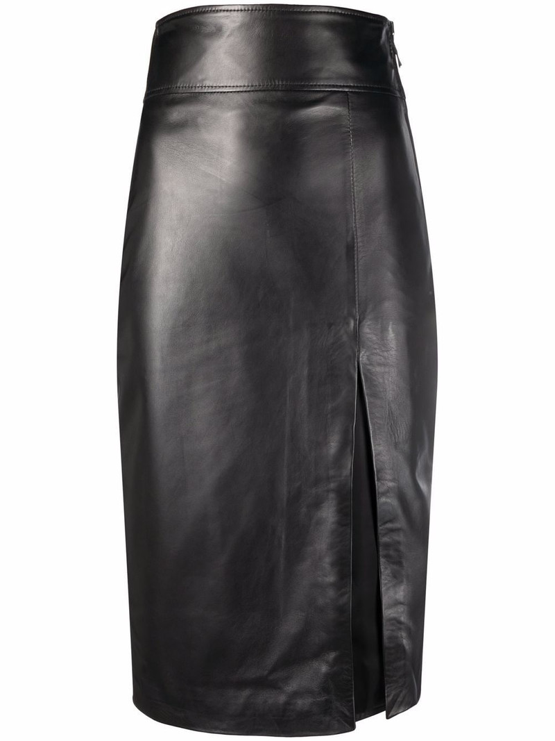 Laura leather pencil skirt 1