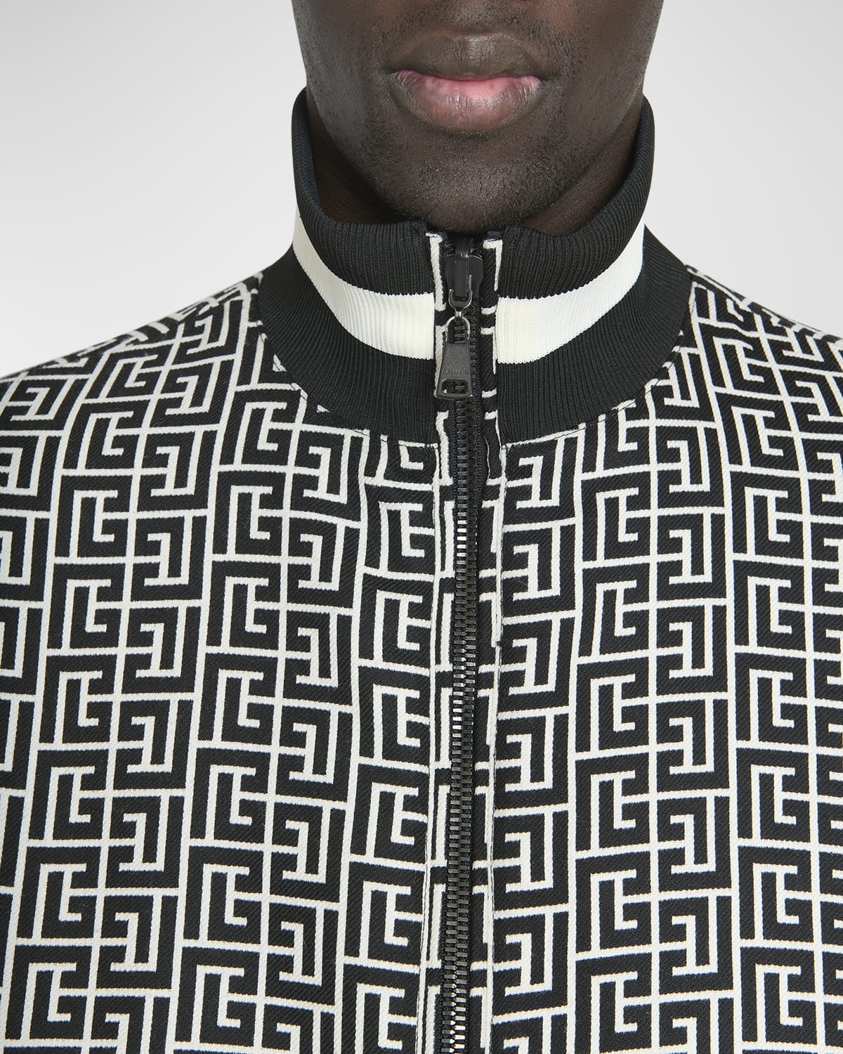 Men's Reversible Monogram Jacquard Bomber Jacket - 6