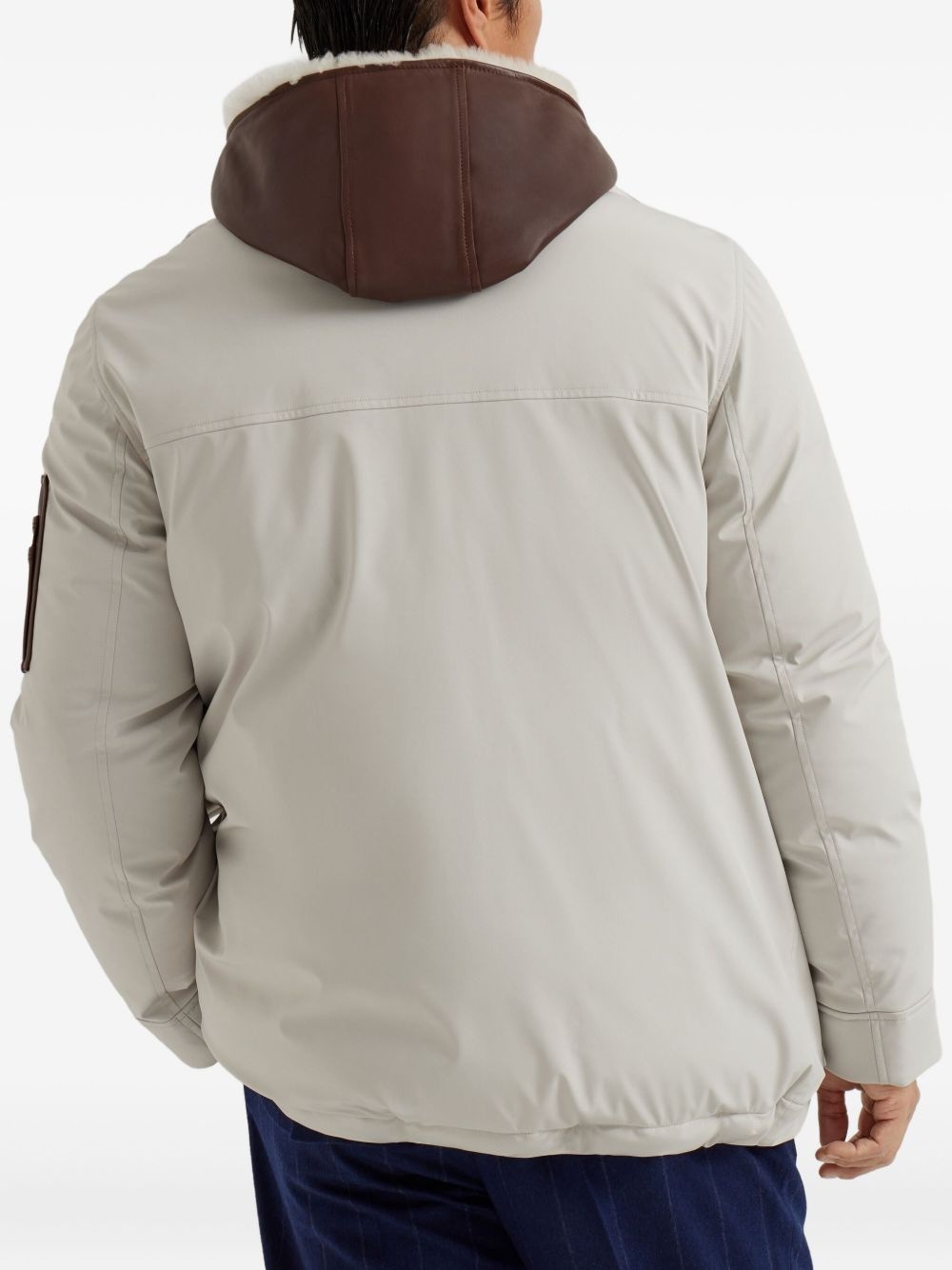 double closure padded jacket - 4