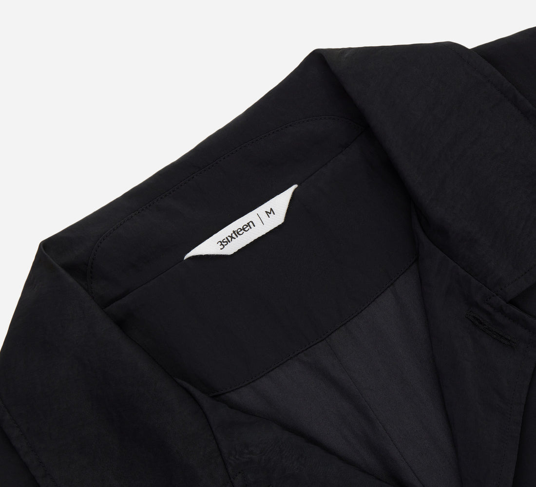 Mac Coat - Black Wrinkle Nylon - 3