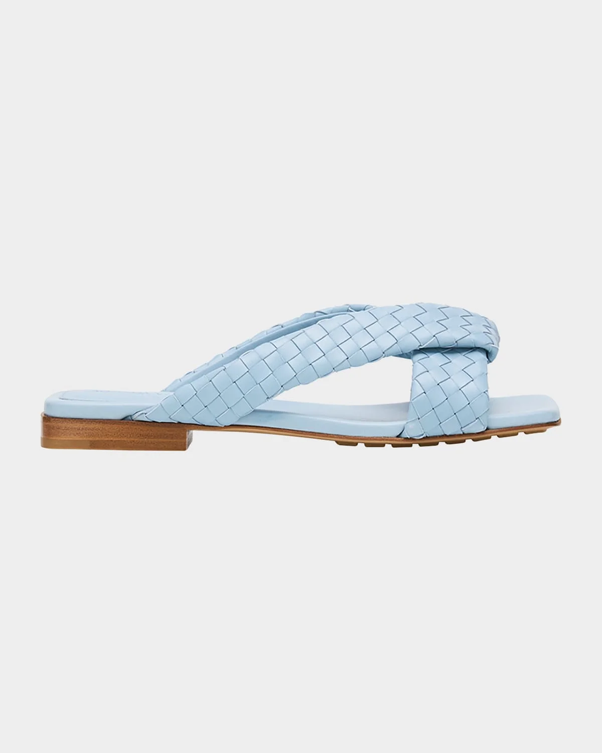 Riva Intrecciato Flat Mule Sandals - 1