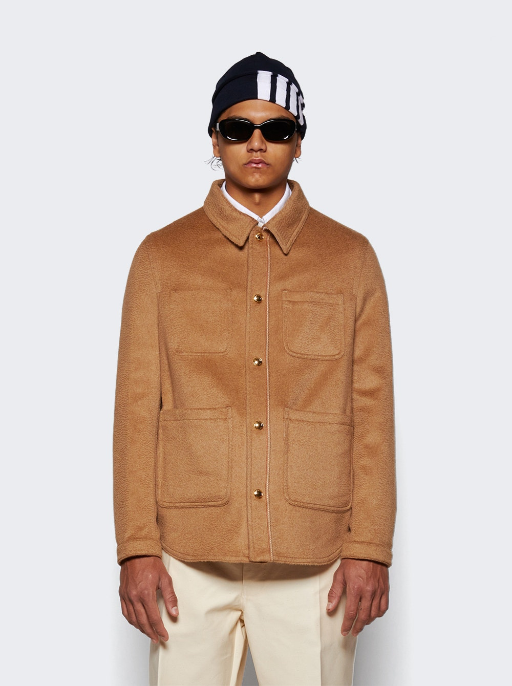 Utility Patch Pocket Jacket Camel - 3