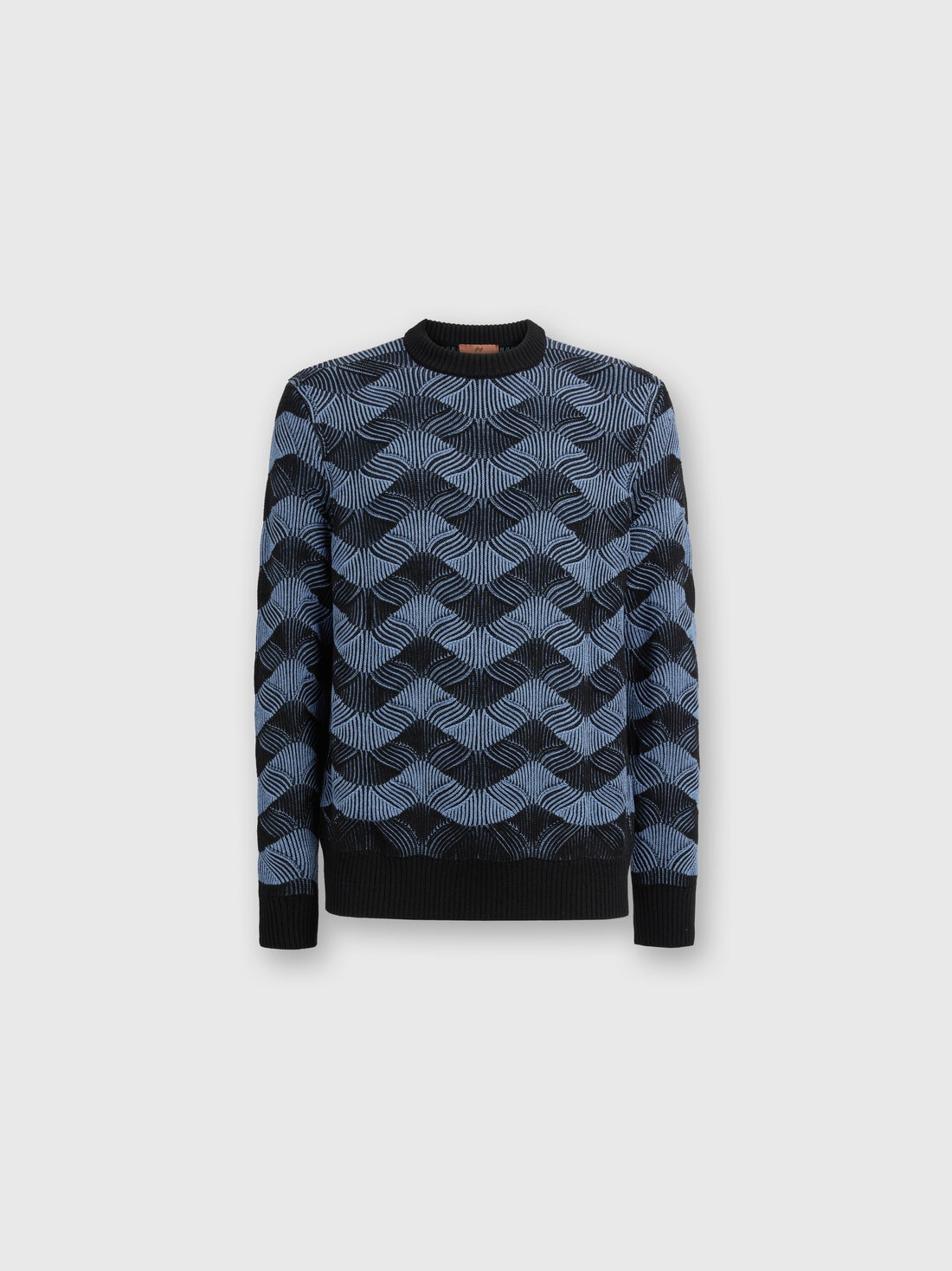 Ribbed crew neck sweater - 1