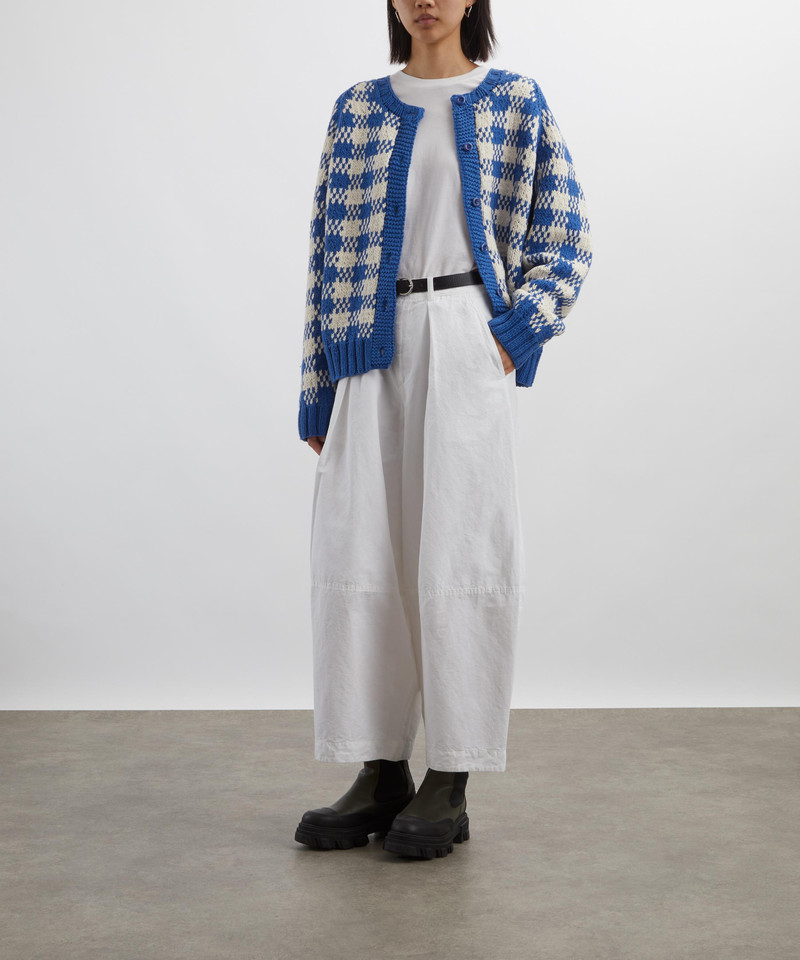 YMC White Deadbeat Trousers outlook