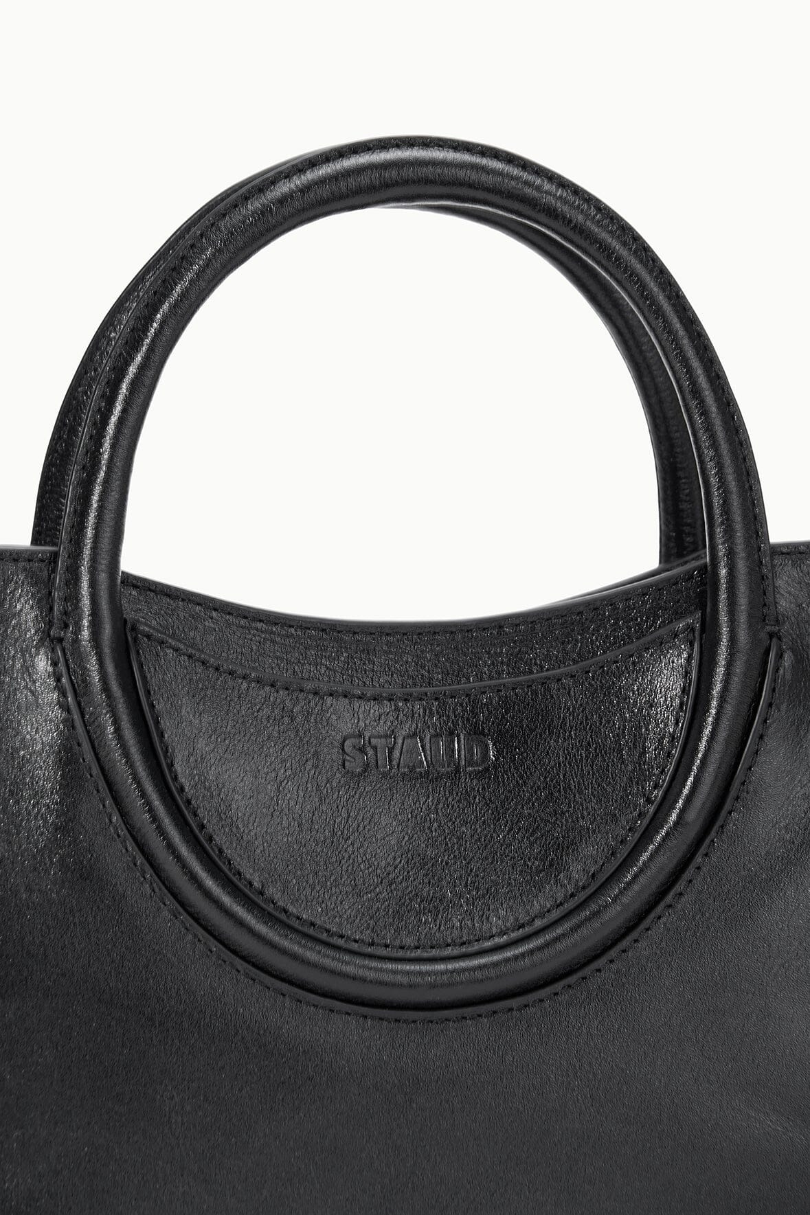 STAUD MAUDE MINI SATCHEL BAG BLACK - 6