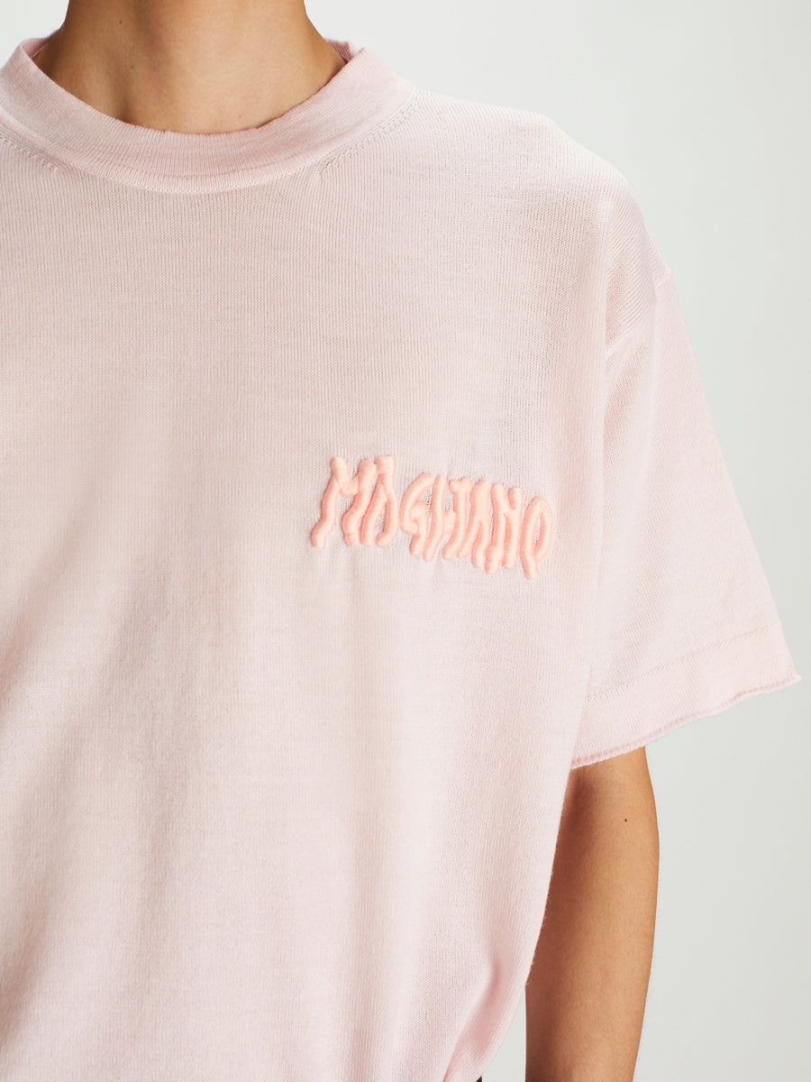 A Chic Knitted Tee Shy Pink - 3
