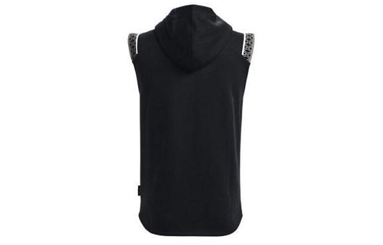 Under Armour Curry Fleece Sleeveless Hoodie 'Black' 1366637-001 - 2