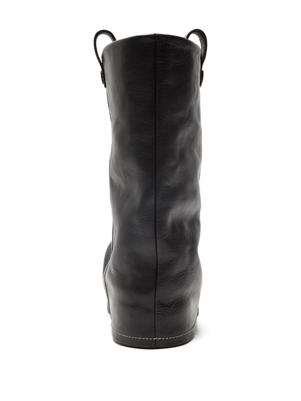 slouch calf leather boots - 3
