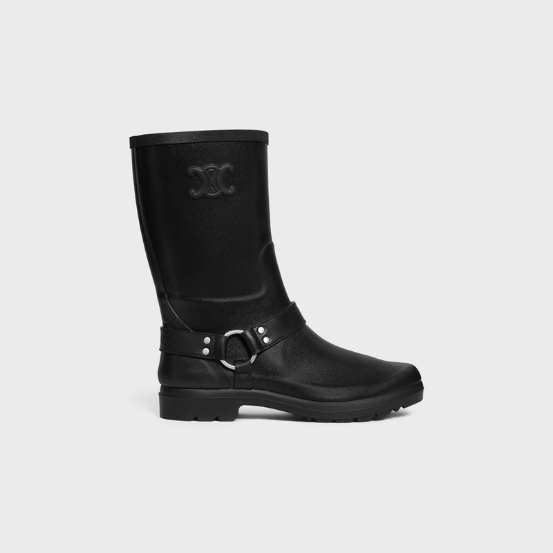 MID CELINE RAIN BOOTS in RUBBER AND CALFSKIN 1