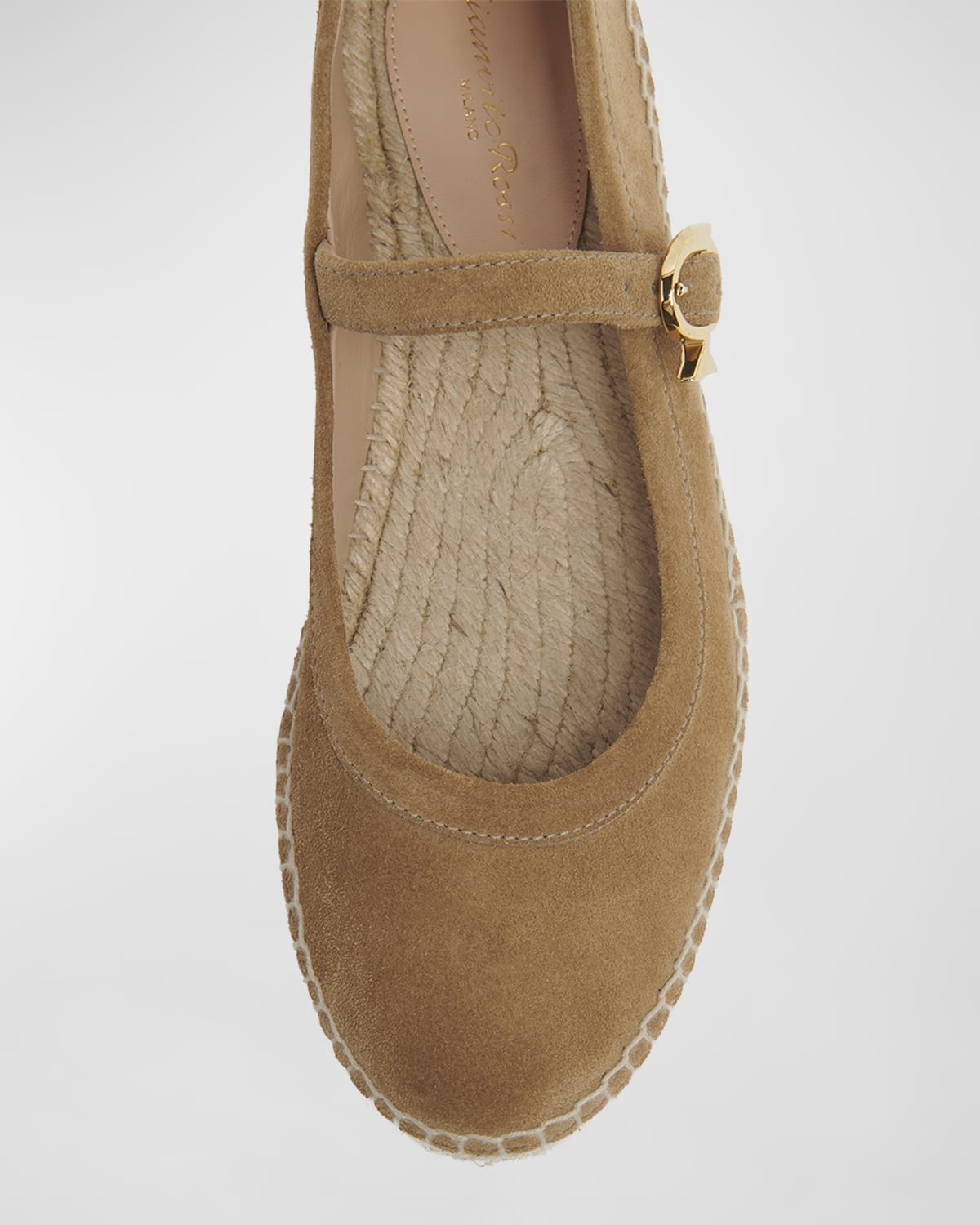 Suede Mary Jane Ballerina Espadrilles - 5