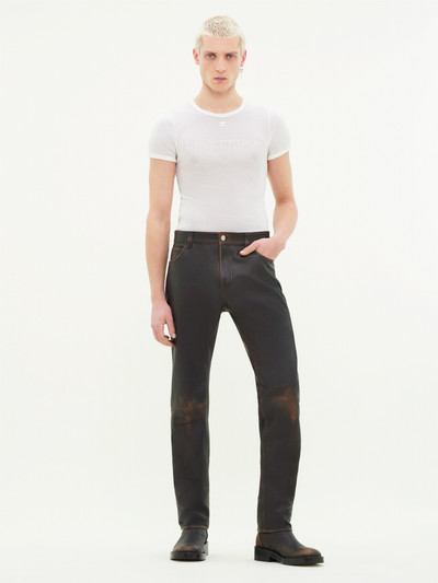 courrèges USED LEATHER 5-POCKET PANTS outlook