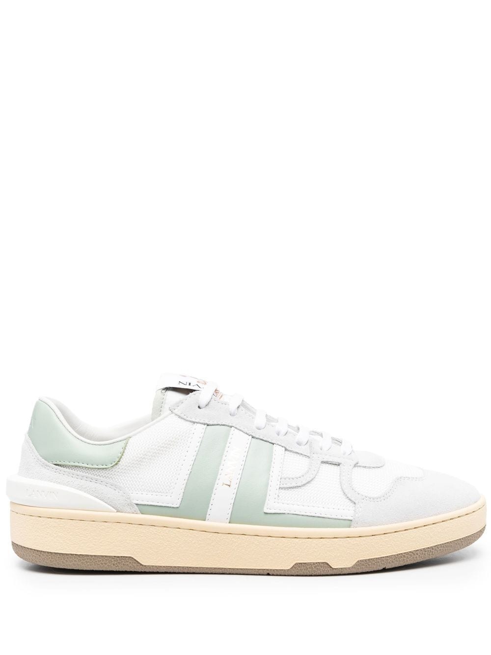 panelled low-top sneakers - 1