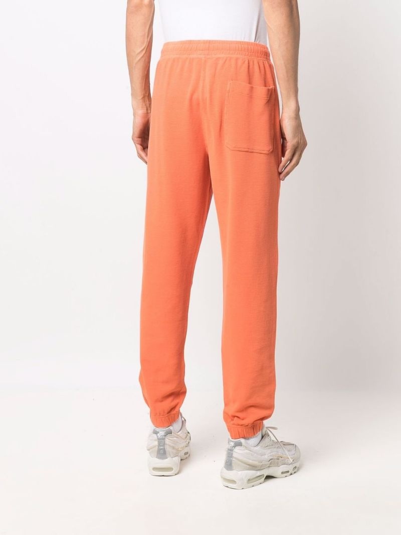 logo-print tapered joggers - 4
