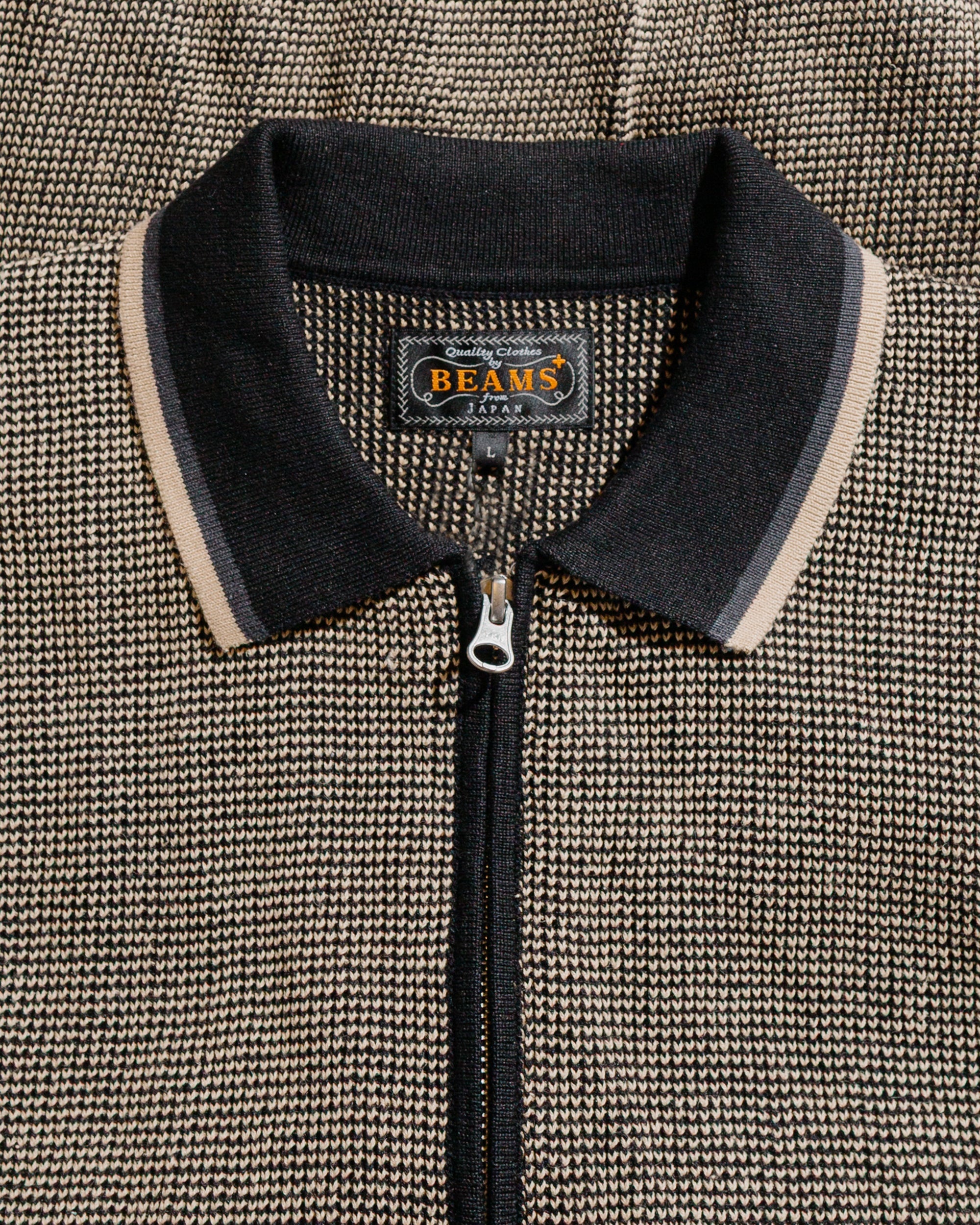 Zip Knit Polo Black - 5