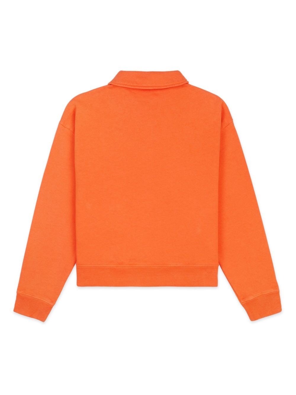 logo-print polo-collar sweatshirt - 2