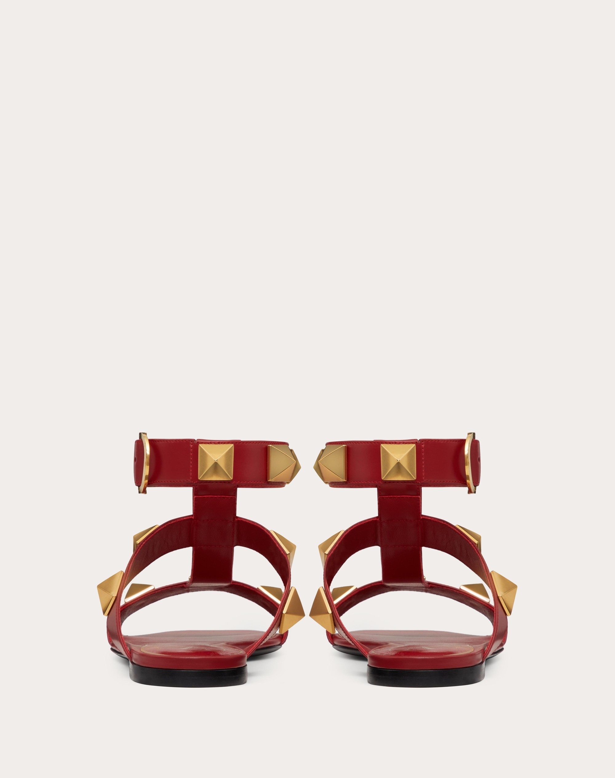 ROMAN STUD FLAT CALFSKIN SANDAL - 3
