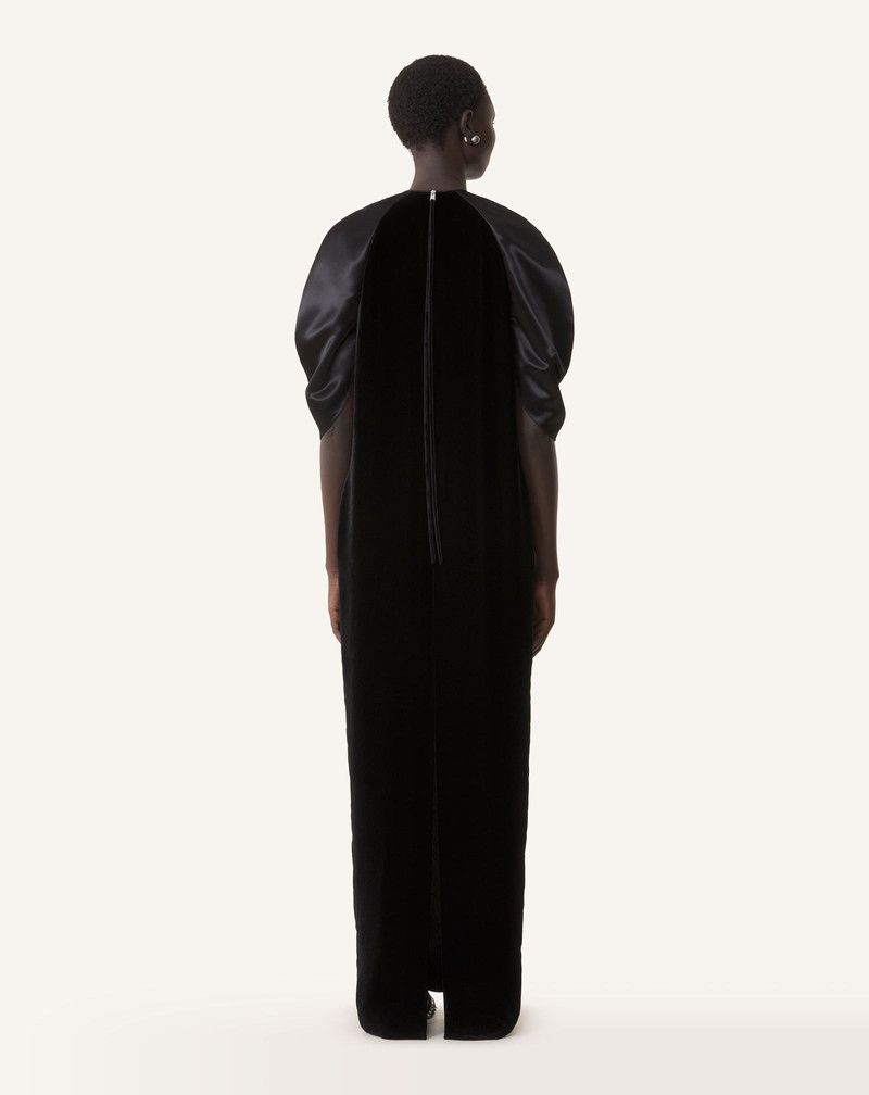EMBROIDERED DRESS IN FLOWING VELVET 4
