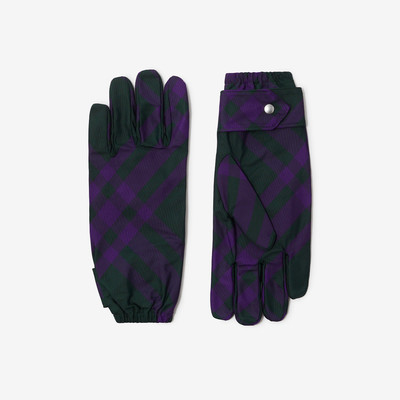 Burberry Check Nylon Gloves outlook