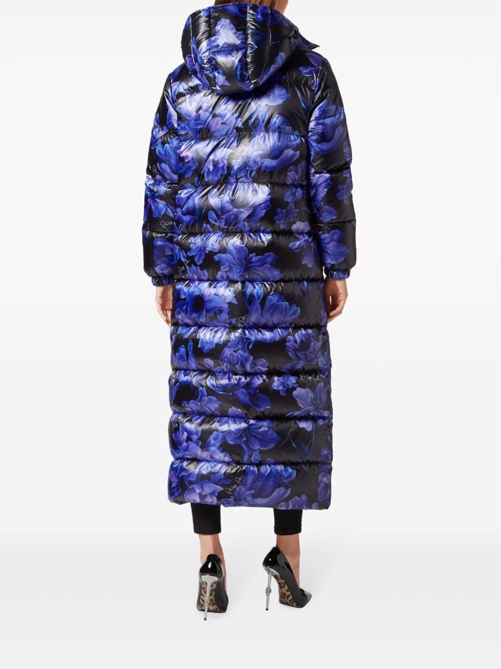 floral-print feather-down jacket - 4