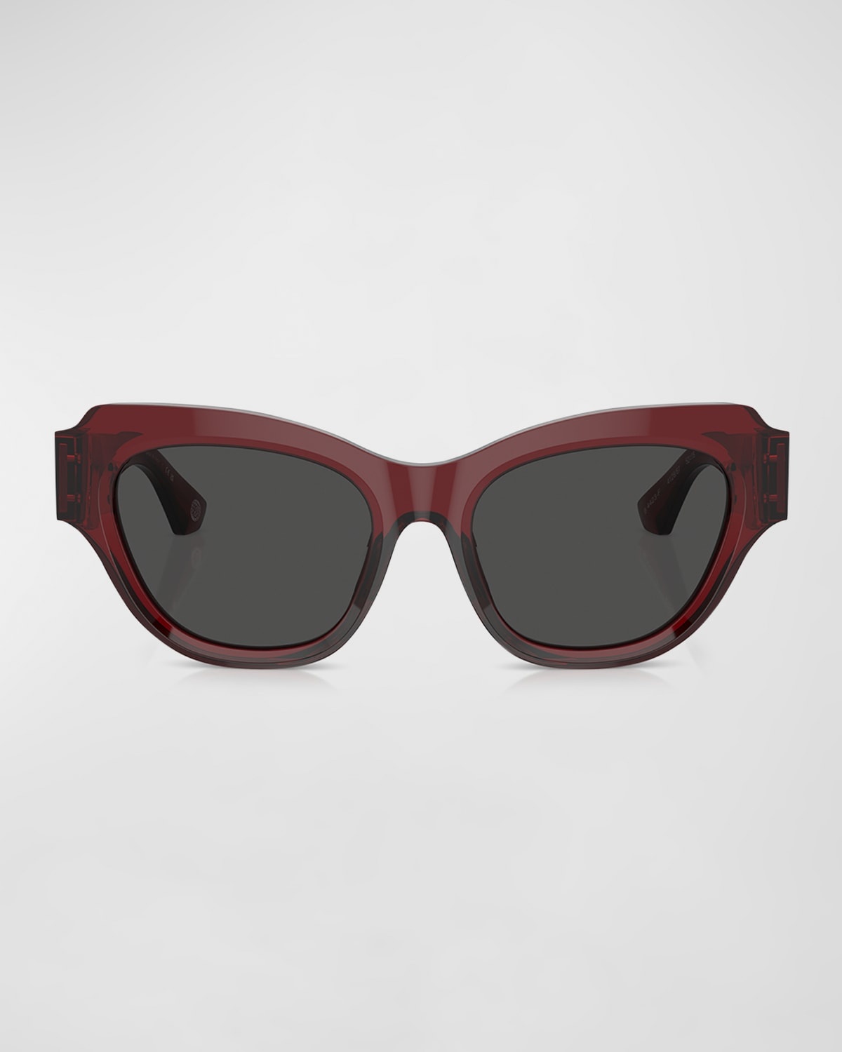 Beveled Acetate & Plastic Cat-Eye Sunglasses - 3