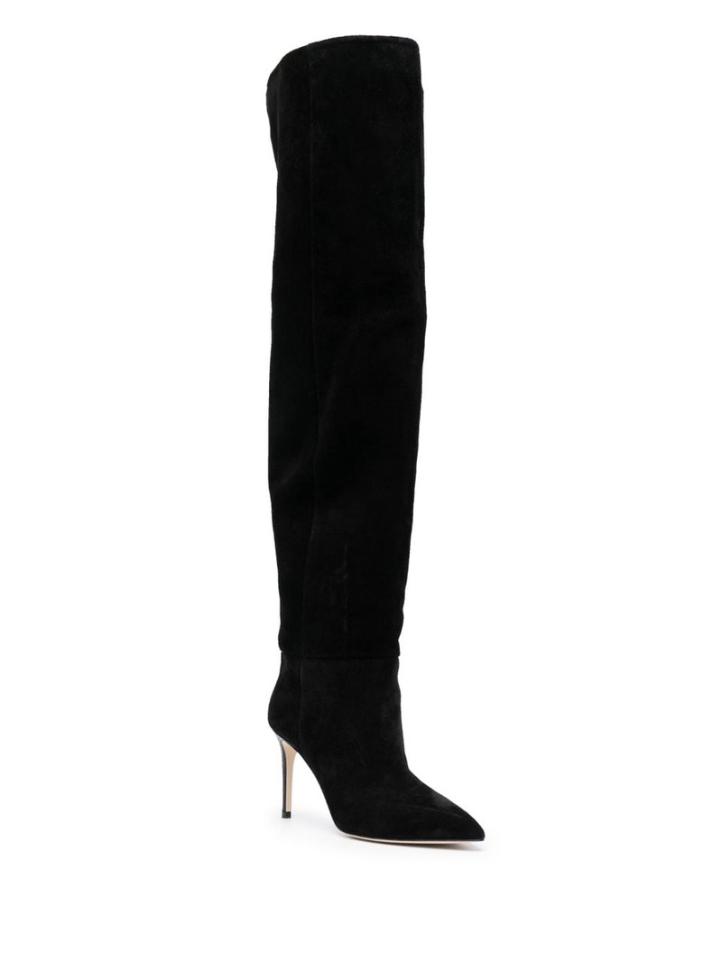 PARIS TEXAS Stiletto 100mm thigh-length suede boots outlook
