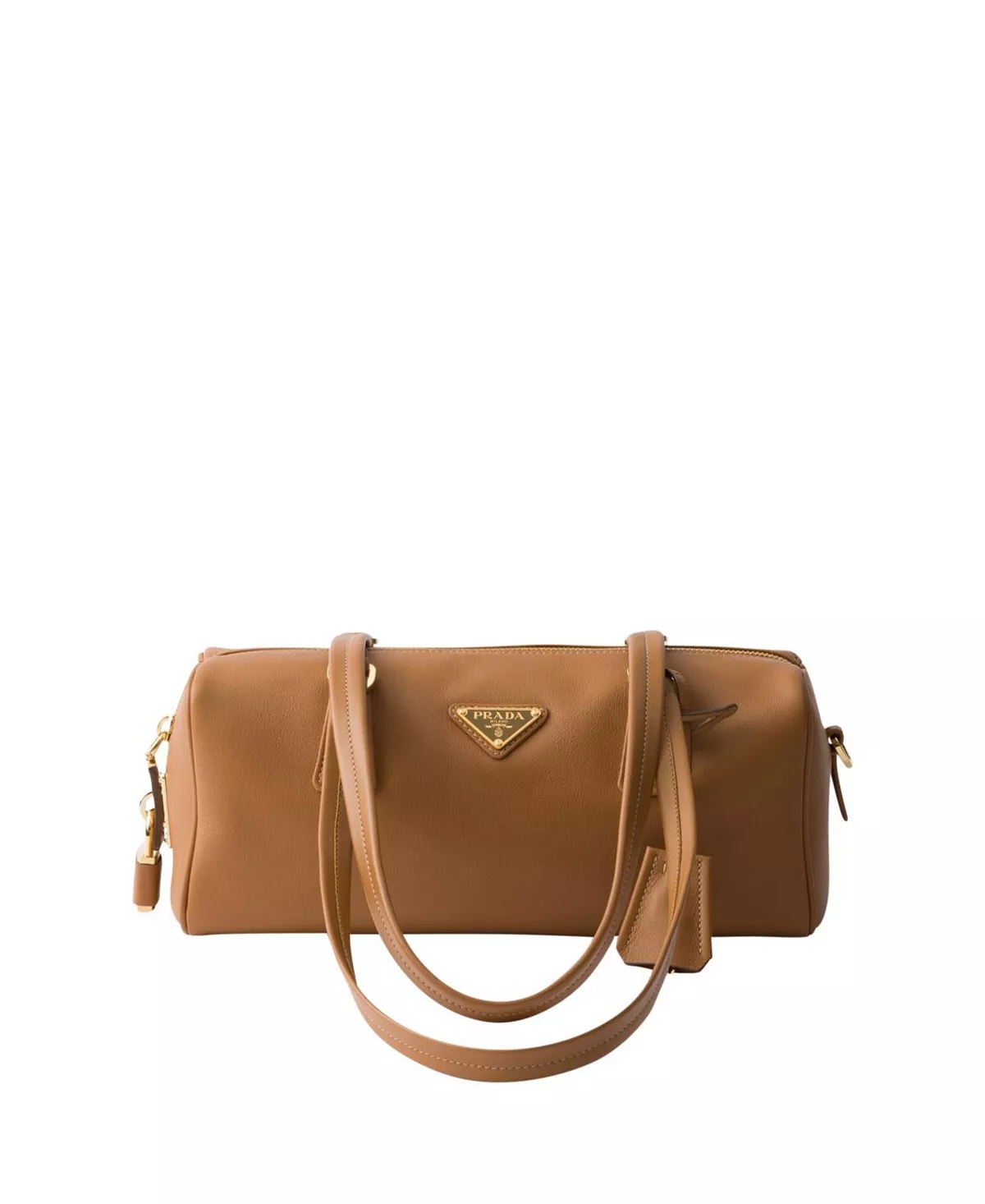 Medium Leather Top-Handle Bag with Padlock - 1