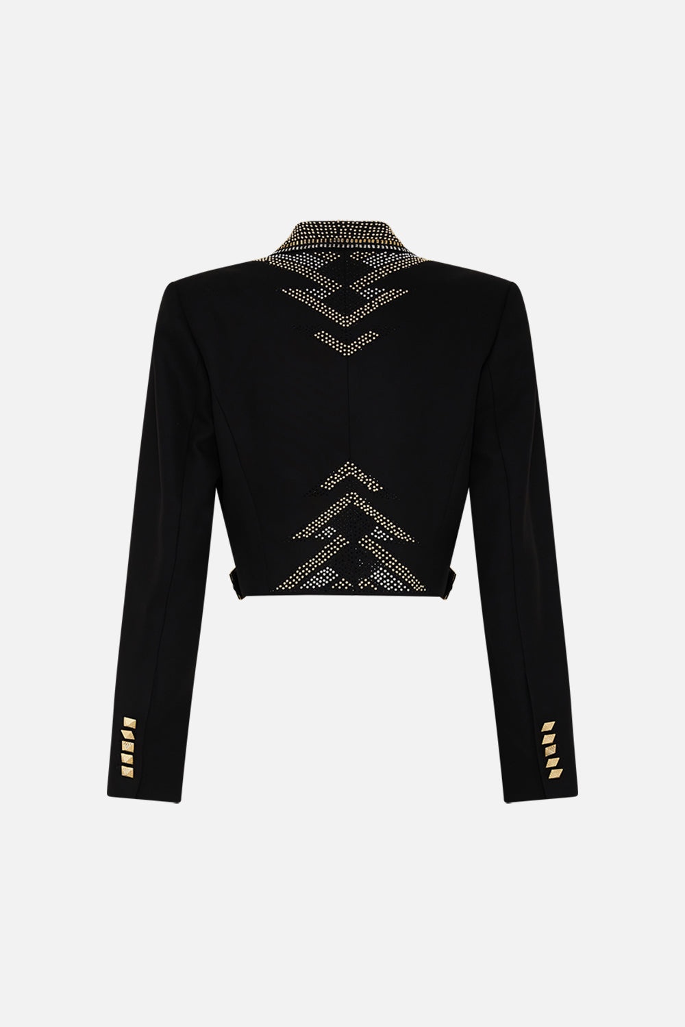 CROPPED JACKET WITH CUTOUT AND BUCKLE DETAIL - 7