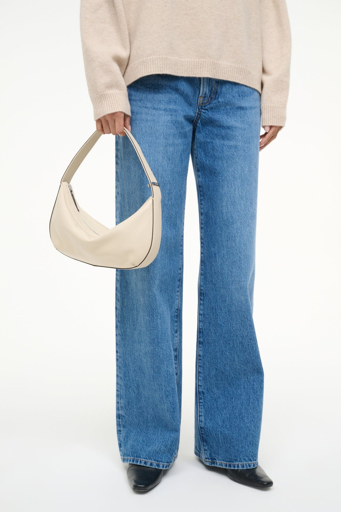 STAUD DEMY SHOULDER BAG CREAM - 7