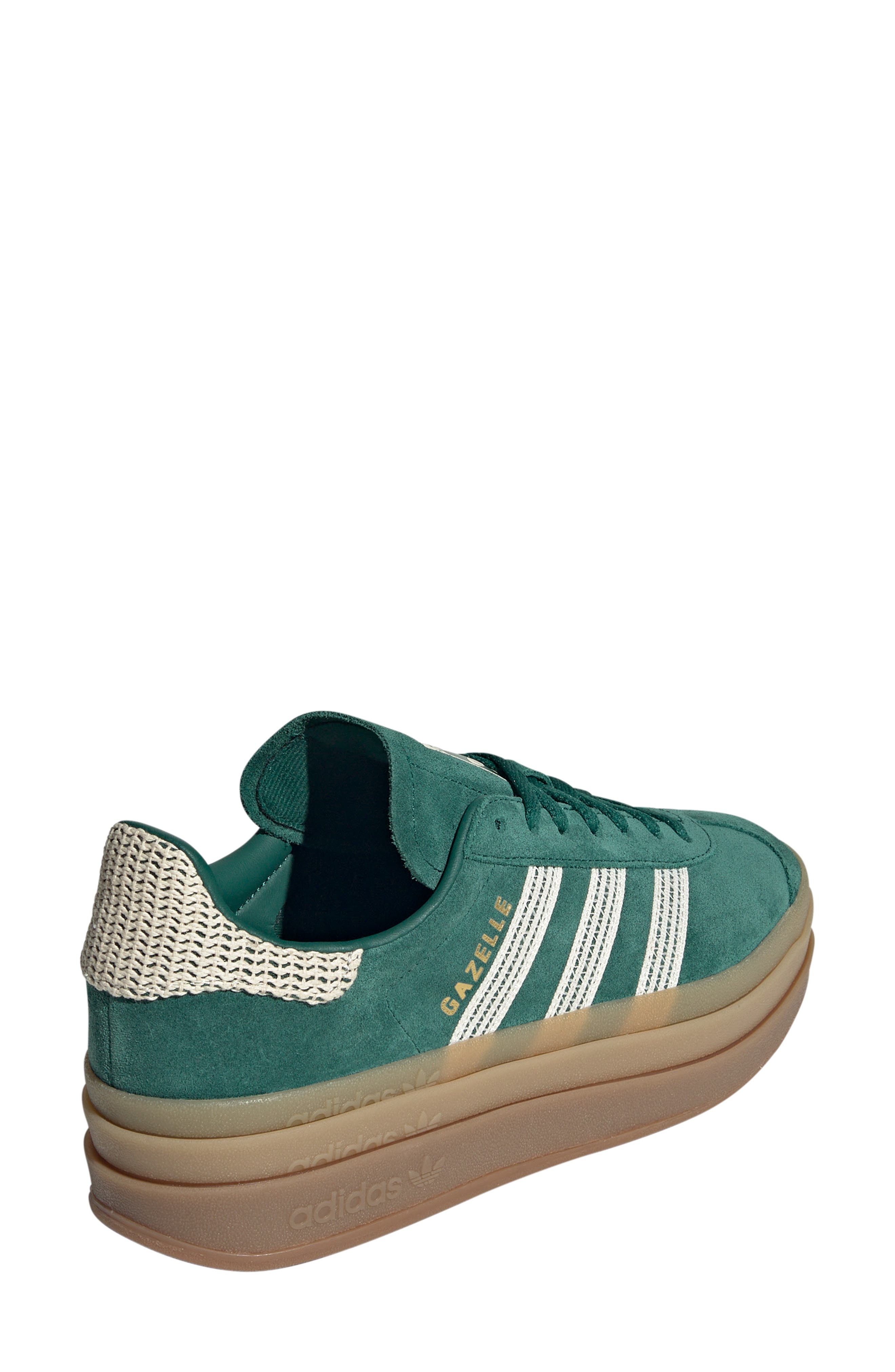 adidas Gazelle Bold Platform Sneaker in Collegiate Green/white/Gold at Nordstrom - 2