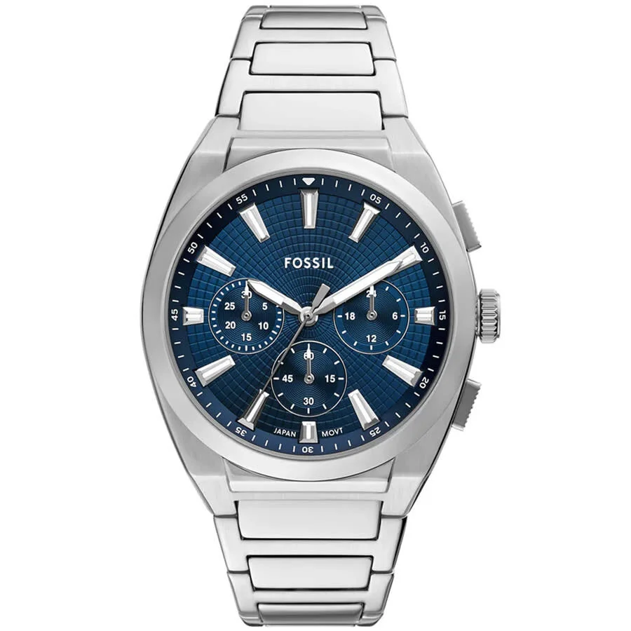 Fossil Everett Chronograph Quartz Blue Dial Men's Watch FS6104 - 1