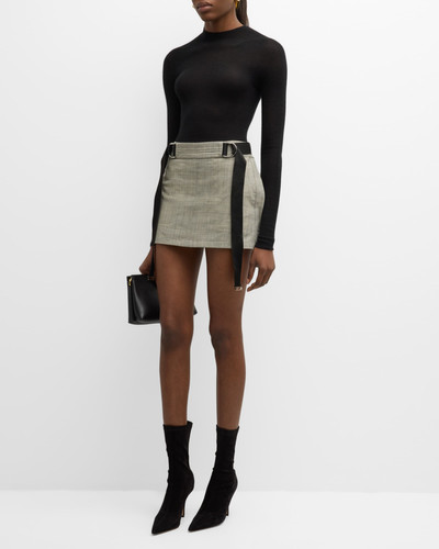 Plan C D-Ring Strap Mini Skirt outlook