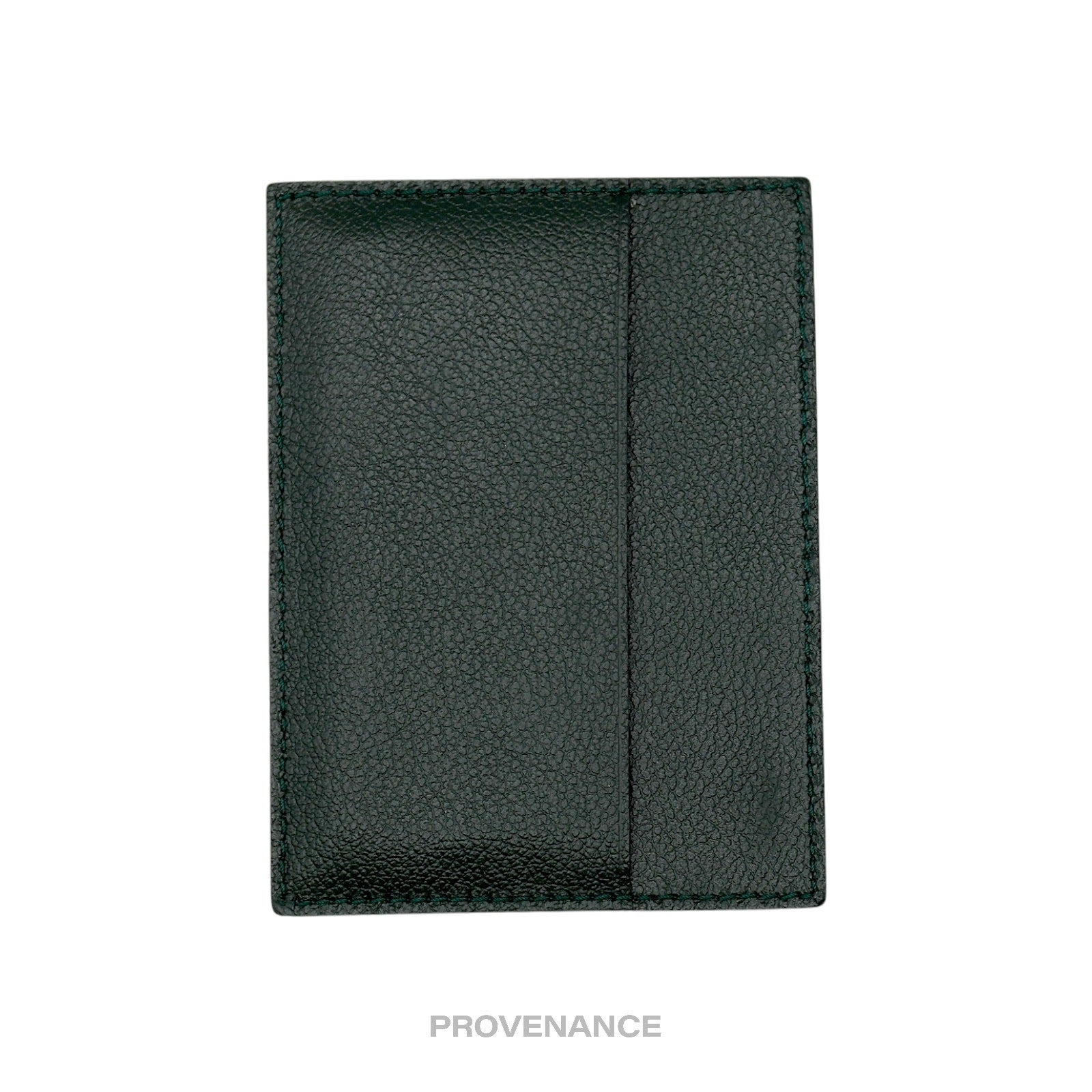 Rolex Card Holder Wallet - Green Leather - 2